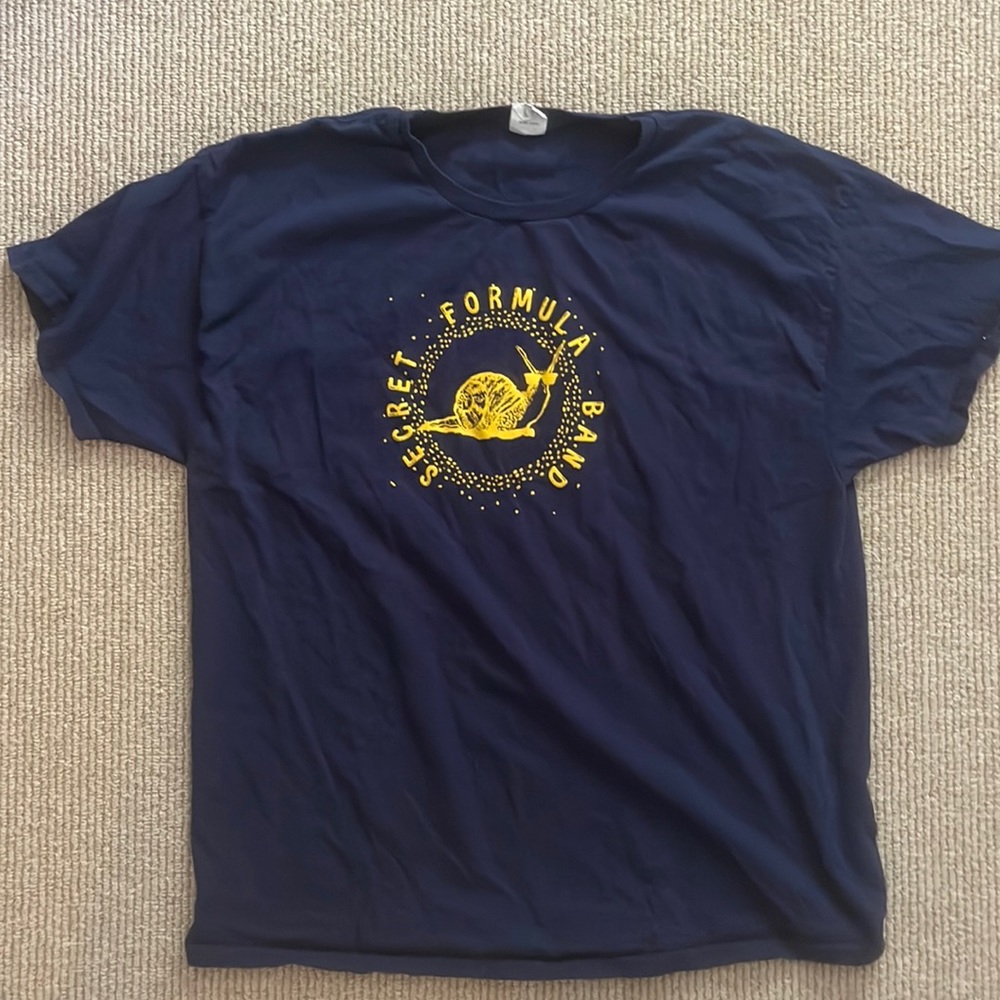 Navy Secret Formula Band short sleeve tee